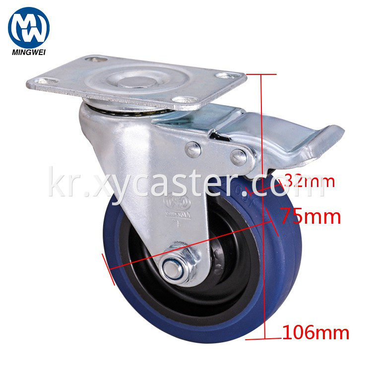 rubber caster wheel